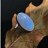 Gradevole Pietra Lunare Arcobaleno Gemma 925 Argento Sterling Artigianale Anello