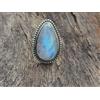 Valentine's Regalo Luna Gemma 925 Argento Sterling Artigianale Anello Tutti Size