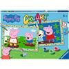 Ravensburger CreArt 5 Anni Junior: Peppa Pig - Dipingere con i Numeri per Bambini 5+ Anni, Kit Pittura con 2 Tavole, Pennello Ergonomico e Colori Inclusi, 32 x 22 cm, Idee Regalo per Bambini 5 Anni