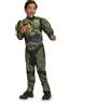 Disguise Master Chief Costume for Kids, Ufficiale Halo Costume Jumpsuit and Headpiece, Child Size Medium (7-8)