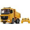 JAMARA 404940 - Vagonetto Mercedes Arocs, Scala 1:20, 2,4Ghz, Giallo