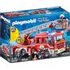 PLAYMOBIL City Action 9463, Autoscala dei Vigili del Fuoco con luci e suoni, Dai 5 anni