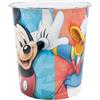 Stor Disney cestino getta carte multicolore per bambini con Mickey Mouse & friends in plastica ideale per cameretta cantina e/o box Dimensioni 20,5 x 16,5 x 23 cm