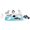 Hape Puzzle tattile degli animali polari - Set di Puzzle Tematici per Bambini, Gioco di Logica e Sviluppo delle Abilità Motorie