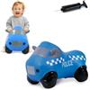 Jamara 460455 - Auto salterina Police Truck con pompa - Sviluppa equilibrio e capacitá motorie, Specchietti come sostegno, Robusta, Resistente
