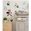 Komar Adesivo da parete Disney Minnie Mouse Beauty in Bloom - Dimensioni 50 x 70 cm - Adesivo da parete per cameretta dei bambini
