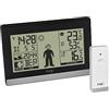 TFA Dostmann Stazione Meteo Wireless Weather Boy, 35.1159.01, Temperatura Esterna/Interna, con sensore Esterno, Prevision del Tempo, Fase lunare/Tramonto, Nero