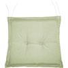 VERDELOOK Cuscino quadrato con volant per sedia con laccetti, 40 x40 cm, ecru