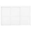 Giardini di Maggio Parete laterale a pannelli scorrevoli per pergole giardini di maggio sliding blind in alluminio bianco lato 4 m