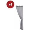 Giardini di Maggio Set 4 zanzariere per pergola giardini di maggio magnolia grigio chiaro 300x300 cm
