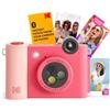 KODAK Smile+ Fotocamera Digitale Istantanea 2-in-1 e Stampante Fotografica Wireless Bluetooth, 10 MP, Obiettivo Rotante con Effetti Speciali, Foto Zink 2x3 (5,1x7,5 cm) con Retro Adesivo, Fucsia