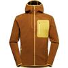 La Sportiva Agon M - felpa con cappuccio - uomo, Brown/Yellow