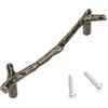 Tyenaza 2 Pezzi di Maniglie di Mobili, Maniglie per Cassetti Sotto Forma di Rami in Lega di Zinco, Maniglia Mobile Bagno in Lega di Zinco Dura, Adatta per Armadi, Porte, Scarpiere (122mm)