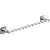 Gedy Fuji - Portasciugamani da parete, 45 cm, in acciaio inox AISI 304, finitura spazzolata, barra regolabile, viti e biadesivo