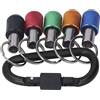 FTVOGUE Barra di Prolunga Porta Punte per Cacciavite con Codolo Esagonale 1/4 Pollici con 5 Prese Colorate con Portachiavi per Punta Trapano per Avvitatore a Percussione