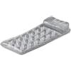 Intex 58894EU - Materasso ad aria gonfiabile con 18 fori e cuscino, vinile, grigio, 188x71 cm (Nuova versione)