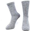 iMongol Calzini spessi in puro cashmere, unisex, a metà polpaccio, stile causale, calzini da letto, dita dei piedi e tallone, cuciti a mano, Grigio chiaro, 6-11