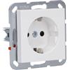 Gira 445303 - Presa Schuko con sistema di protezione da contatto 55, colore: Bianco puro lucido
