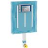 Geberit Sigma Cassetta di Risciacquo da Incasso per WC, 8 Cm, 6/3 Litri, per Vaso a Pavimento e Parete in Muratura