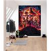 Komar Marvel - Carta da parati fotografica Avengers Infinity War Movie Poster - Dimensioni 184 x 254 cm, 4 pezzi, multicolore - Carta da parati, cameretta dei bambini, cameretta dei ragazzi, Thanos