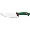 Sanelli Premana Professional Coltello da Affettare, Acciaio Inossidabile, Verde/Rosso, 32.5 x 3 x 6 cm