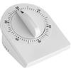 TFA Dostmann Timer da cucina analogico, 38.1020, timer per uova, 0-60 min, carica meccanica, adatto per cucina/sport/lavori domestici, bianco