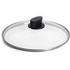 Woll Eco Lite - Coperchio in vetro di sicurezza, rotondo, Ø 24 cm, trasparente
