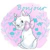 Komar Comar Aristocats Marie - Decorazione da Parete per cameretta dei Bambini, 30 x 40 cm (Larghezza x Altezza), Senza Cornice, WB011-30 x 40 cm