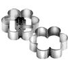 Tescoma 631182 Tagliabiscotti Fiore, Acciaio inox, 5.5 cm, 2 Pezzi