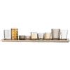 Bloomingville 27404487 Vetro Marrone candelabro