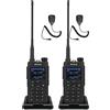Retevis C62 Walkie Talkie Lungo Raggio, Doppia Banda Ham Radio Ricetrasmittenti Professionali, Walkie Talkie Ricaricabili Con le cuffie, 2000mAh, per Ristoranti, Alberghi e Supermercati (2 Pezzo)