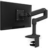 Ergotron - Braccio LX, supporto da scrivania per monitor ultrawide e piatti fino a 34 pollice, 3,2-11,3kg, VESA 75x75/100x100mm-Palo alto, Nero opaco (45-241-224)