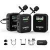 SYNCO Microfono Lavalier Senza Fili, G2 (A2) Sistema Microfonico Lavalier 2.4G con Display TFT per Smartphone Fotocamera DSLR Youtube Live Streaming Vlogging