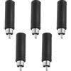 EMSea 5 adattatori da spina RCA a jack mono da 6,35 mm femmina a RCA maschio, convertitore jack per altoparlante mono canale microfono di collegamento