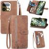 Fertuo Cover per Realme 16 Pro Plus 5G, Custodia a Libro in Pelle PU Flip Case con Porta Carte, Chiusura Magnetica e Cinturino [Disegni di Fiori] Portafoglio Interno Silicone Antiurto, Marrone