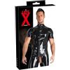 Latex Late X Camicia da uomo in lattice XXL Nero