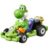 Hot Wheels Die Cast GRN19 - Modello KART 5 cm YOSHI Dinosauro Pipe Frame Kart Super Mario Kart, multicolore, 1/64 6 cm