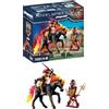 PLAYMOBIL Novelmore 71213 Guerrieri di Burnham, Cavaliere di Fuoco, Giocattolo per Bambini dai 4 Anni in su