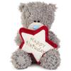 Me to You - Orsetto di peluche Tatty Teddy, altezza 10 cm, con stella ricamata, collezione ufficiale, colore: Grigio