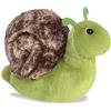 Aurora, 31859, Mini Flopsie Slow Lumaca, 20,5 cm, peluche Eco-Friendly, verde e marrone