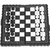 Tomantery Set di Scacchi Magnetici, Mini Scacchiera da Viaggio, Gioco di Scacchi Pieghevole Portatile Gioco da Tavolo con Pezzi Magnetici per attività Familiari di Feste