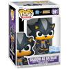 Funko Pop! Heroes: Justice League & Sonic - Shadow as Batman - Sonic + DC Comics - Figura in Vinile da Collezione - Idea Regalo - Merchandising Ufficiale - Video Games Fans