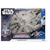 Bizak Star Wars Micro Galaxy Squadron, Nave Halcon Mileanrio con Lux e suono, include 4 figure (62610022)