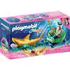 PLAYMOBIL Magic 70097, Re dei Mari con Carrozza e Squalo per Bambini dai 4 Anni
