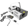 Ibiza - LSM1500PRO - Macchina della nebbia professionale da 1500W programmabile con DMX e telecomando - Nero