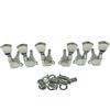 Wilkinson 3x3 Chrome E-Z Post Chitarra Accordatori E-Z-LOK Chitarra Tuning Chiavi Pioli Meccaniche con Tulip Button