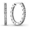 Pandora Funkeln und Pandora Logo Creolen 290558CZ Orecchini