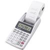 Sharp EL-1611V - Mini calcolatrice da tavolo grigio con display LCD a 12 cifre colori in stampa nero e rosso