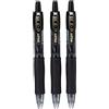 PILOT G207 Pixie XS - Palla a sfera retrattile in gel, punta da 0,7 mm, confezione da 12, colore: Nero