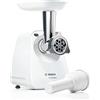 Bosch MFW2500W SmartPower Tritacarne, Dischi in Acciaio Inossidabile, 350 W, Bianco